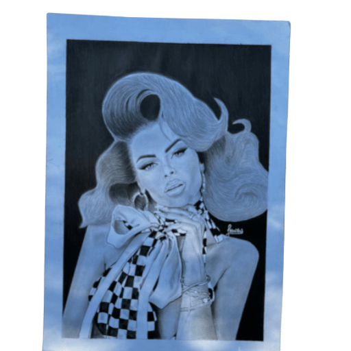 Portret në Tablo (Bardhë e Zi)